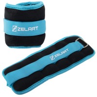 Утяжелители-манжеты для рук и ног Zelart FI-2502-1 2x0,5кг цвета в ассортименте