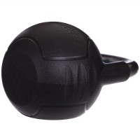 Гиря гумова з хромованою ручкою Zelart TA-2681-24 вага 24кг чорний