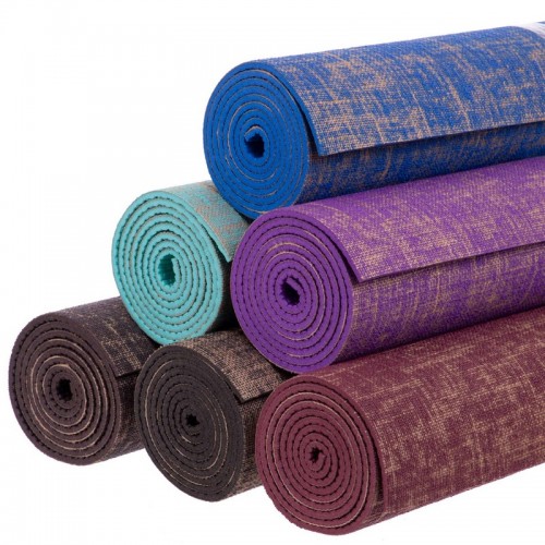 Коврик для йоги Джутовый (Yoga mat) SP-Sport FI-2441 размер 185x62x0,6см цвета в ассортименте