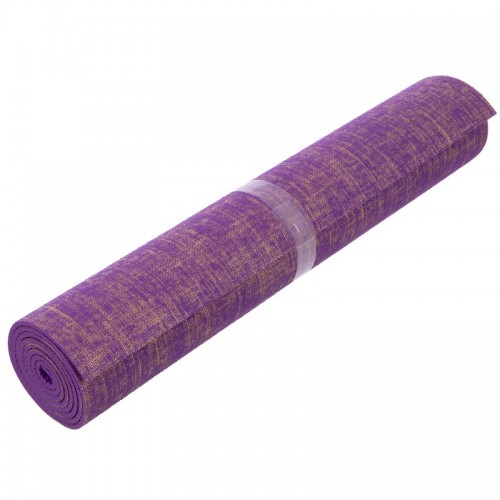 Коврик для йоги Джутовый (Yoga mat) SP-Sport FI-2441 размер 185x62x0,6см цвета в ассортименте