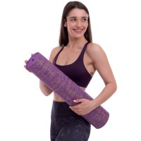 Коврик для йоги Джутовый (Yoga mat) SP-Sport FI-2441 размер 185x62x0,6см цвета в ассортименте