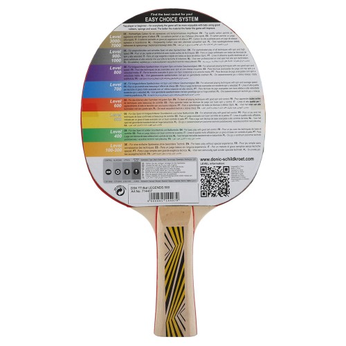 Ракетка для настільного тенісу DONIC Legends 500 FSC MT-714407 кольори в асортименті