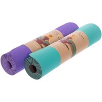 Коврик для йоги с разметкой Record FI-2430 183x61x0,6см цвета в ассортименте