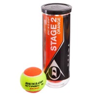 М'яч для великого тенісу DUNLOP STAGE 2 ORANGE 602205 3шт салатовий