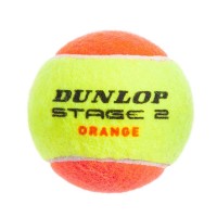 М'яч для великого тенісу DUNLOP STAGE 2 ORANGE 602205 3шт салатовий