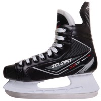 Коньки хоккейные Zelart Z-0889 размер 34-45 черный-белый