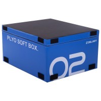 Бокс пліометричний м'який набір Zelart PLYO BOXES FI-3635 3шт 90х75х30/45/60см зелений, синій, червоний