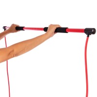 Палиця гімнастична бодібар для фітнесу з еспандерами Body Shaper Stick PS F-931 1,3м