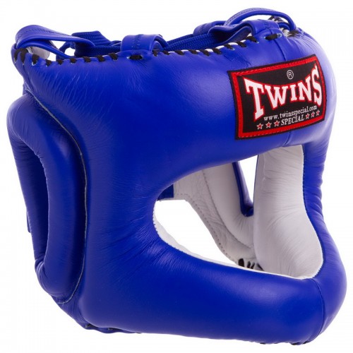 Шлем боксерский с бампером кожаный TWINS HGL9 M-XL цвета в ассортименте