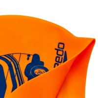 Шапочка для плавания SPEEDO SLOGAN PRINT 808385C859 оранжевый-синий