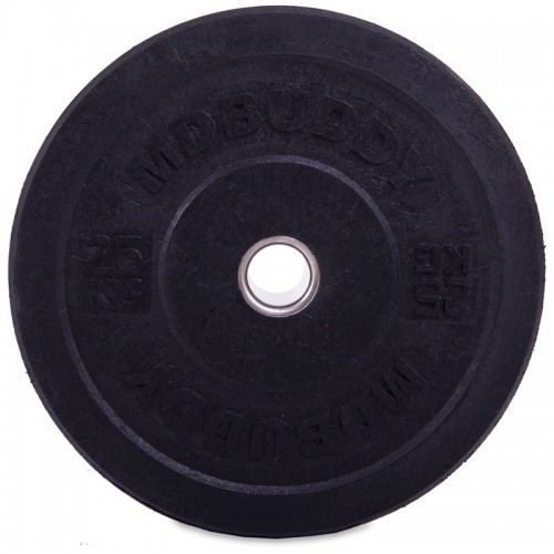 Блины (диски) бамперные для кроссфита Zelart Bumper Plates TA-2676-25 51мм 25кг черный