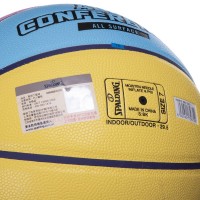 М'яч баскетбольний SPALDING 76896Y ALL CONFERENCE №7 жовтий-блакитний