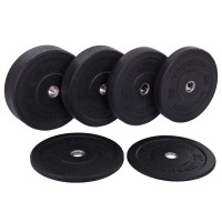 Блины (диски) бамперные для кроссфита Zelart Bumper Plates TA-2676-15 51мм 15кг черный