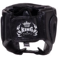 Шолом боксерський відкритий шкіряний TOP KING Open Chin TKHGOC S-XL кольори в асортименті