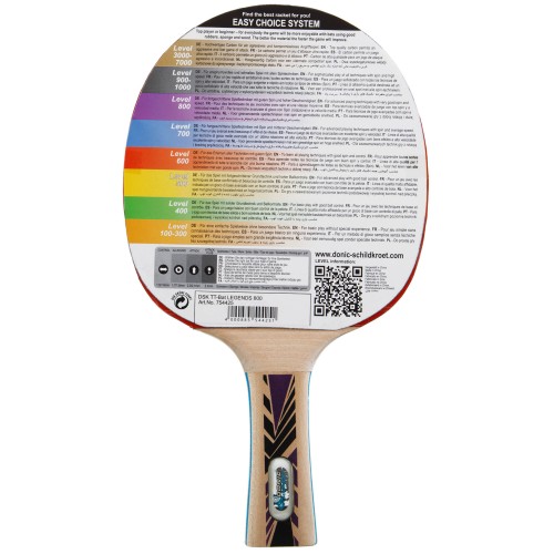 Ракетка для настольного тенниса DONIC Legends 800 FSC MT-754425 цвета в ассортименте