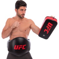 Пади для тайського боксу Тай-педи UFC Contender UHK-69755 39,5x20,5x17см 1шт чорний-червоний