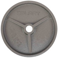 Блины (диски) стальные d-52мм Zelart TA-7792-20 20кг серый