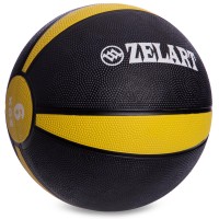 Мяч медицинский медбол Zelart Medicine Ball FI-5122-6 6кг серый-желтый