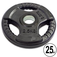 Млинці (диски) гумові Record TA-8122-2,5 52мм 2,5кг чорний