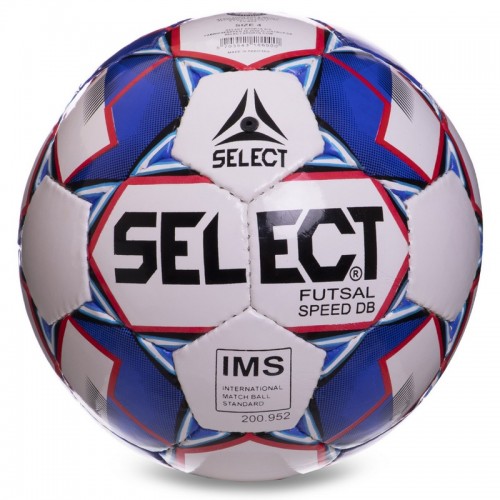 Мяч для футзала SELECT SPEED DB FB-2991 №4 белый-синий