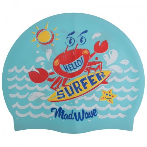Шапочка для плавання дитяча MadWave Junior SURFER M057912 кольори в асортименті