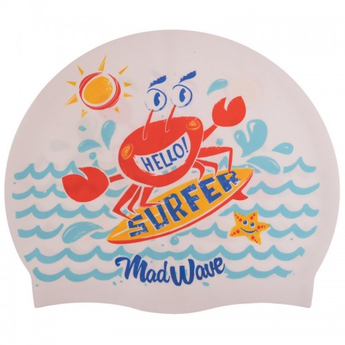 Шапочка для плавання дитяча MadWave Junior SURFER M057912 кольори в асортименті