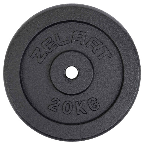 Блины (диски) стальные d-30мм Zelart TA-7785-20 20кг черный