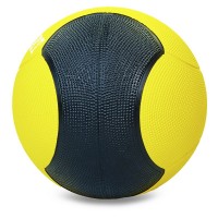 М'яч медичний медбол Zelart Medicine Ball FI-5121-1 1кг жовто-чорний