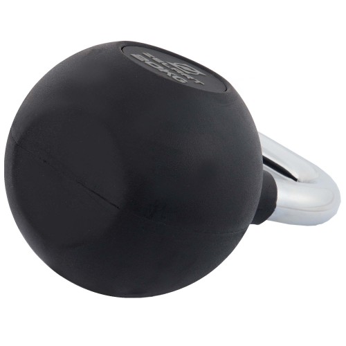 Гиря чавунна з гумовим покриттям та хромованою ручкою Zelart TA-7794-20 20кг чорний