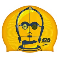 Шапочка для плавання SPEEDO SLOGAN PRINT 808385C797 Star Wars C3PO оранжево-чорний