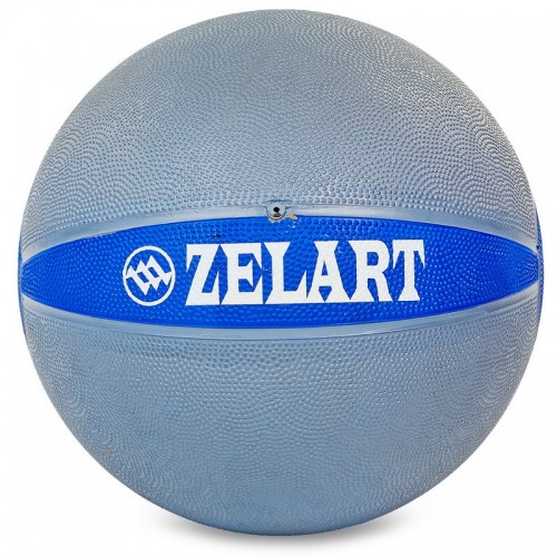 Мяч медицинский медбол Zelart Medicine Ball FI-5122-9 9кг серый-синий