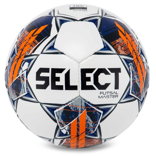 М'яч для футзалу SELECT FUTSAL MASTER FIFA BASIC V22 №4 білий помаранчевий