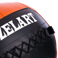 Мяч набивной для кросфита волбол WALL BALL Zelart FI-5168-3 3кг черный-оранжевый