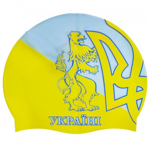 Шапочка для плавания MadWave UKRAINE M055304 зеленый
