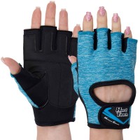 Перчатки для фитнеса и тренировок HARD TOUCH FG-008 XS-L черный-синий