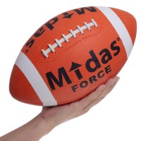 Мяч для американского футбола Midas force FB-3715 (резина, оранжевый)