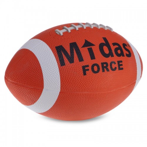 М'яч для американського футболу Midas force FB-3715 (гума, помаранчевий)