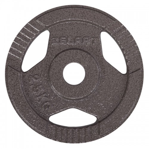 Блины (диски) стальные с хватом d-30мм Zelart TA-7790-2_5 2,5кг черный