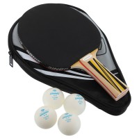 Набір для настільного тенісу 1 ракетка, 4 м'ячі з чохлом DONIC MT-788451 Top Team 500 кольори в асортименті