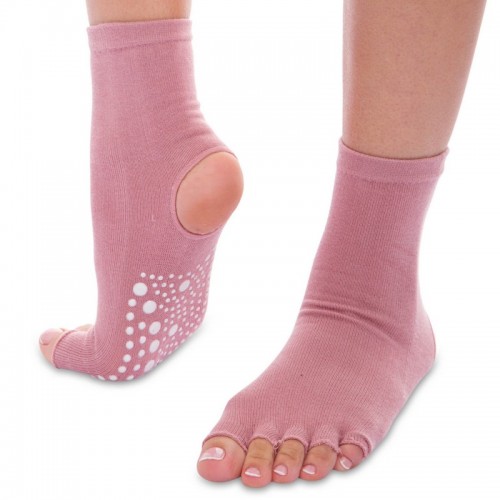 Шкарпетки для йоги з відкритими пальцями SP-Planeta FI-0439 розмір 36-41 кольори в асортименті