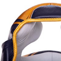 Шлем боксерский с полной защитой кожаный TWINS FHGL3-TW4 S-XL цвета в ассортименте