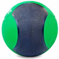 М'яч медичний медбол Zelart Medicine Ball FI-5121-7 7кг зелений-чорний