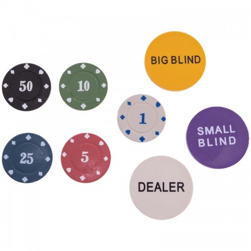 Набор для покера в круглой металлической коробке SP-Sport IG-6616 240 фишек