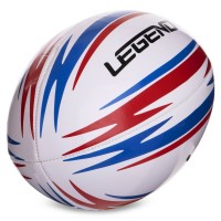 Мяч для регби LEGEND FB-3288 №5 PVC белый-красный-синий
