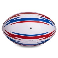 М'яч для регбі LEGEND FB-3288 №5 PVC білий-червоний-синій