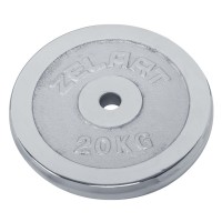 Блины (диски) хромированные d-30мм Zelart TA-7786-20 20кг