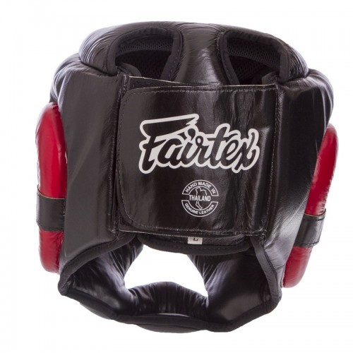 Шолом боксерський з повним захистом шкіряний FAIRTEX HG13-CLOSE M-XL кольори в асортименті