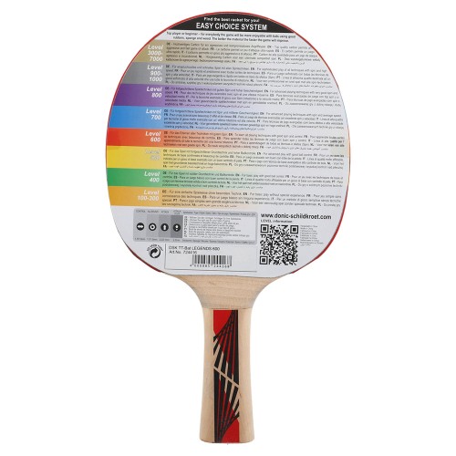 Ракетка для настольного тенниса DONIC Legends 600 FSC MT-724416 цвета в ассортименте