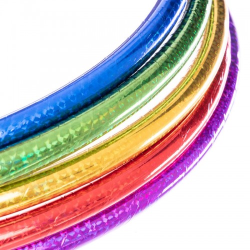 Обруч цільний гімнастичний пластиковий Record FI-3375-65 кольори в асортименті