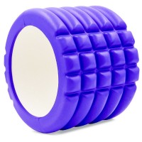 Роллер для йоги та пілатесу (мфр рол) Grid Roller Mini Zelart FI-5716 10см кольору в асортименті